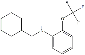 N-(cyclohexylmethyl)-2-(trifluoromethoxy)aniline Struktur