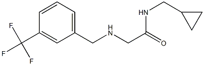 N-(cyclopropylmethyl)-2-({[3-(trifluoromethyl)phenyl]methyl}amino)acetamide Structure