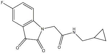 N-(cyclopropylmethyl)-2-(5-fluoro-2,3-dioxo-2,3-dihydro-1H-indol-1-yl)acetamide