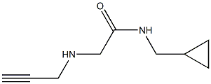 N-(cyclopropylmethyl)-2-(prop-2-yn-1-ylamino)acetamide Struktur