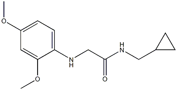 N-(cyclopropylmethyl)-2-[(2,4-dimethoxyphenyl)amino]acetamide 化学構造式