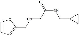 N-(cyclopropylmethyl)-2-[(furan-2-ylmethyl)amino]acetamide Structure