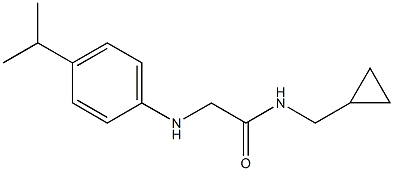 N-(cyclopropylmethyl)-2-{[4-(propan-2-yl)phenyl]amino}acetamide Structure