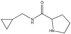N-(cyclopropylmethyl)pyrrolidine-2-carboxamide Struktur