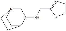 N-(furan-2-ylmethyl)-1-azabicyclo[2.2.2]octan-3-amine 化学構造式