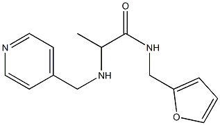 N-(furan-2-ylmethyl)-2-[(pyridin-4-ylmethyl)amino]propanamide|