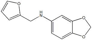 N-(furan-2-ylmethyl)-2H-1,3-benzodioxol-5-amine,,结构式