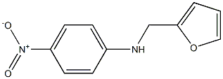 N-(furan-2-ylmethyl)-4-nitroaniline Struktur