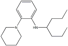 N-(heptan-4-yl)-2-(piperidin-1-yl)aniline Struktur