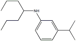 N-(heptan-4-yl)-3-(propan-2-yl)aniline 化学構造式