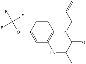 N-(prop-2-en-1-yl)-2-{[3-(trifluoromethoxy)phenyl]amino}propanamide,,结构式