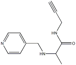 N-(prop-2-yn-1-yl)-2-[(pyridin-4-ylmethyl)amino]propanamide Struktur