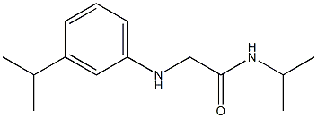 N-(propan-2-yl)-2-{[3-(propan-2-yl)phenyl]amino}acetamide 化学構造式