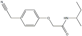 N-(sec-butyl)-2-[4-(cyanomethyl)phenoxy]acetamide Structure