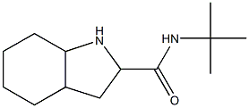 N-(tert-butyl)octahydro-1H-indole-2-carboxamide 结构式