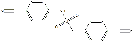 N,1-bis(4-cyanophenyl)methanesulfonamide 化学構造式