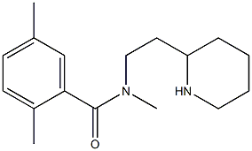 N,2,5-trimethyl-N-[2-(piperidin-2-yl)ethyl]benzamide,,结构式