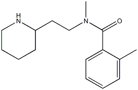 N,2-dimethyl-N-[2-(piperidin-2-yl)ethyl]benzamide Structure