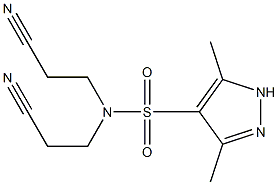 N,N-bis(2-cyanoethyl)-3,5-dimethyl-1H-pyrazole-4-sulfonamide