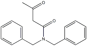 N,N-dibenzyl-3-oxobutanamide Struktur