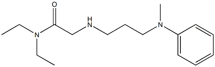 N,N-diethyl-2-({3-[methyl(phenyl)amino]propyl}amino)acetamide Struktur