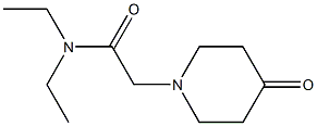 N,N-diethyl-2-(4-oxopiperidin-1-yl)acetamide Struktur