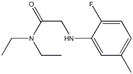 N,N-diethyl-2-[(2-fluoro-5-methylphenyl)amino]acetamide Structure