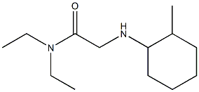 N,N-diethyl-2-[(2-methylcyclohexyl)amino]acetamide Structure