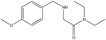 N,N-diethyl-2-{[(4-methoxyphenyl)methyl]amino}acetamide Struktur