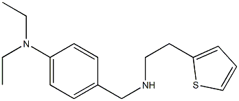 N,N-diethyl-4-({[2-(thiophen-2-yl)ethyl]amino}methyl)aniline Structure