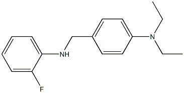 N,N-diethyl-4-{[(2-fluorophenyl)amino]methyl}aniline Structure
