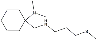 N,N-dimethyl-1-({[3-(methylsulfanyl)propyl]amino}methyl)cyclohexan-1-amine 化学構造式