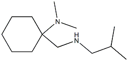 N,N-dimethyl-1-{[(2-methylpropyl)amino]methyl}cyclohexan-1-amine 结构式