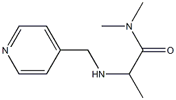 N,N-dimethyl-2-[(pyridin-4-ylmethyl)amino]propanamide 结构式