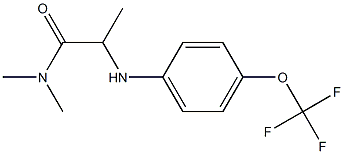 N,N-dimethyl-2-{[4-(trifluoromethoxy)phenyl]amino}propanamide|