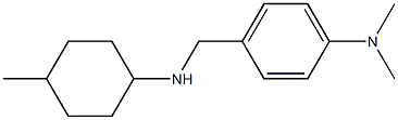 N,N-dimethyl-4-{[(4-methylcyclohexyl)amino]methyl}aniline Structure