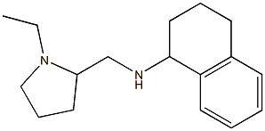 N-[(1-ethylpyrrolidin-2-yl)methyl]-1,2,3,4-tetrahydronaphthalen-1-amine Structure