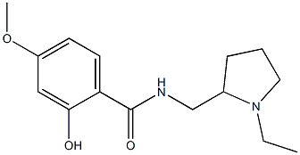 N-[(1-ethylpyrrolidin-2-yl)methyl]-2-hydroxy-4-methoxybenzamide Structure