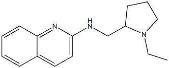N-[(1-ethylpyrrolidin-2-yl)methyl]quinolin-2-amine,,结构式