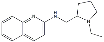 N-[(1-ethylpyrrolidin-2-yl)methyl]quinolin-2-amine 结构式