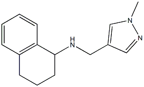 N-[(1-methyl-1H-pyrazol-4-yl)methyl]-1,2,3,4-tetrahydronaphthalen-1-amine 结构式