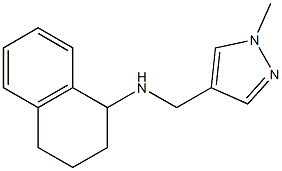 N-[(1-methyl-1H-pyrazol-4-yl)methyl]-1,2,3,4-tetrahydronaphthalen-1-amine,,结构式