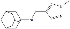 N-[(1-methyl-1H-pyrazol-4-yl)methyl]adamantan-1-amine,,结构式