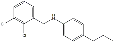 N-[(2,3-dichlorophenyl)methyl]-4-propylaniline 化学構造式