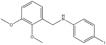 N-[(2,3-dimethoxyphenyl)methyl]-4-iodoaniline 结构式