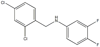 N-[(2,4-dichlorophenyl)methyl]-3,4-difluoroaniline 结构式