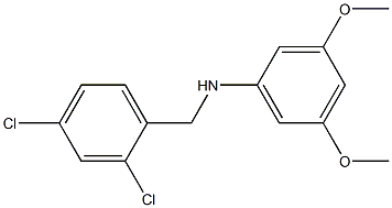 N-[(2,4-dichlorophenyl)methyl]-3,5-dimethoxyaniline Structure