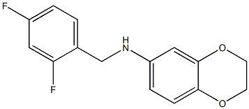 N-[(2,4-difluorophenyl)methyl]-2,3-dihydro-1,4-benzodioxin-6-amine 结构式