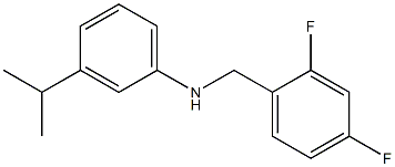 N-[(2,4-difluorophenyl)methyl]-3-(propan-2-yl)aniline Structure