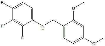 N-[(2,4-dimethoxyphenyl)methyl]-2,3,4-trifluoroaniline,,结构式